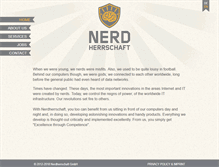 Tablet Screenshot of nerdherrschaft.com